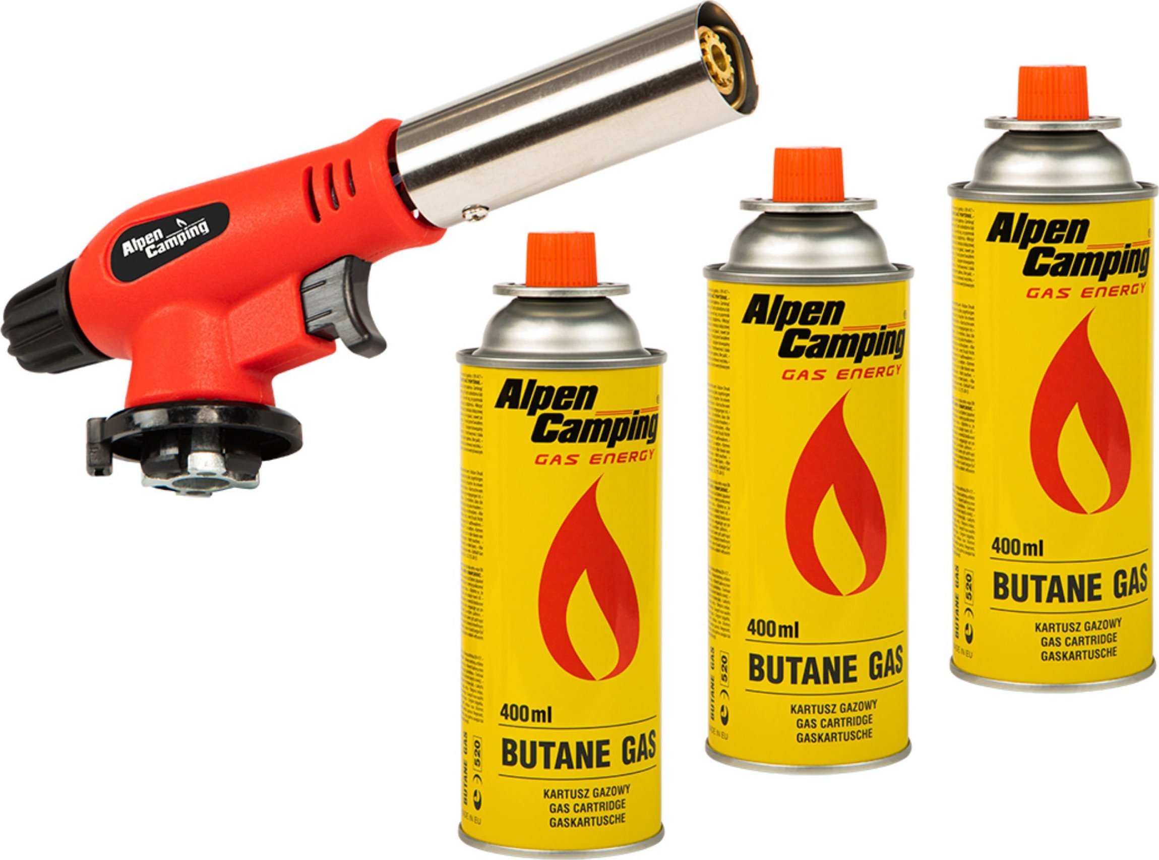 Alpen Palnik Gazowy Ceramiczny Alpen Camping Opalarka Lutownica Kartusz