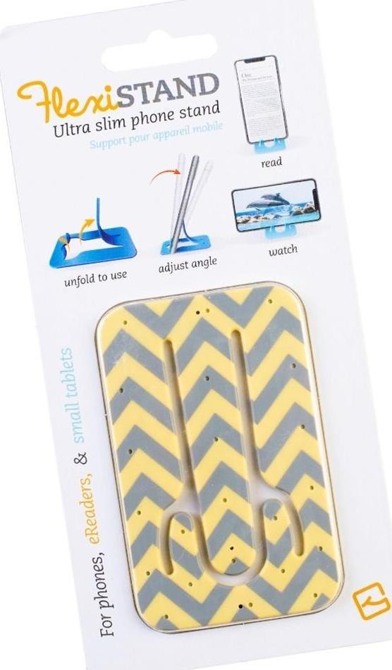 Podstawka Thinking Gifts FlexiStand podstawka pod telefon - Yellow Chevron