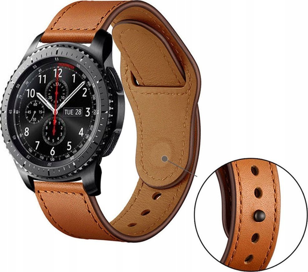 PASEK Skórzany DO SAMSUNG GALAXY WATCH GEAR S3 46m