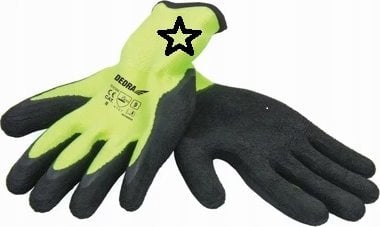 Dedra Rękawice ochronne pokryte spienionym lateksem, rozm.8 (para)
