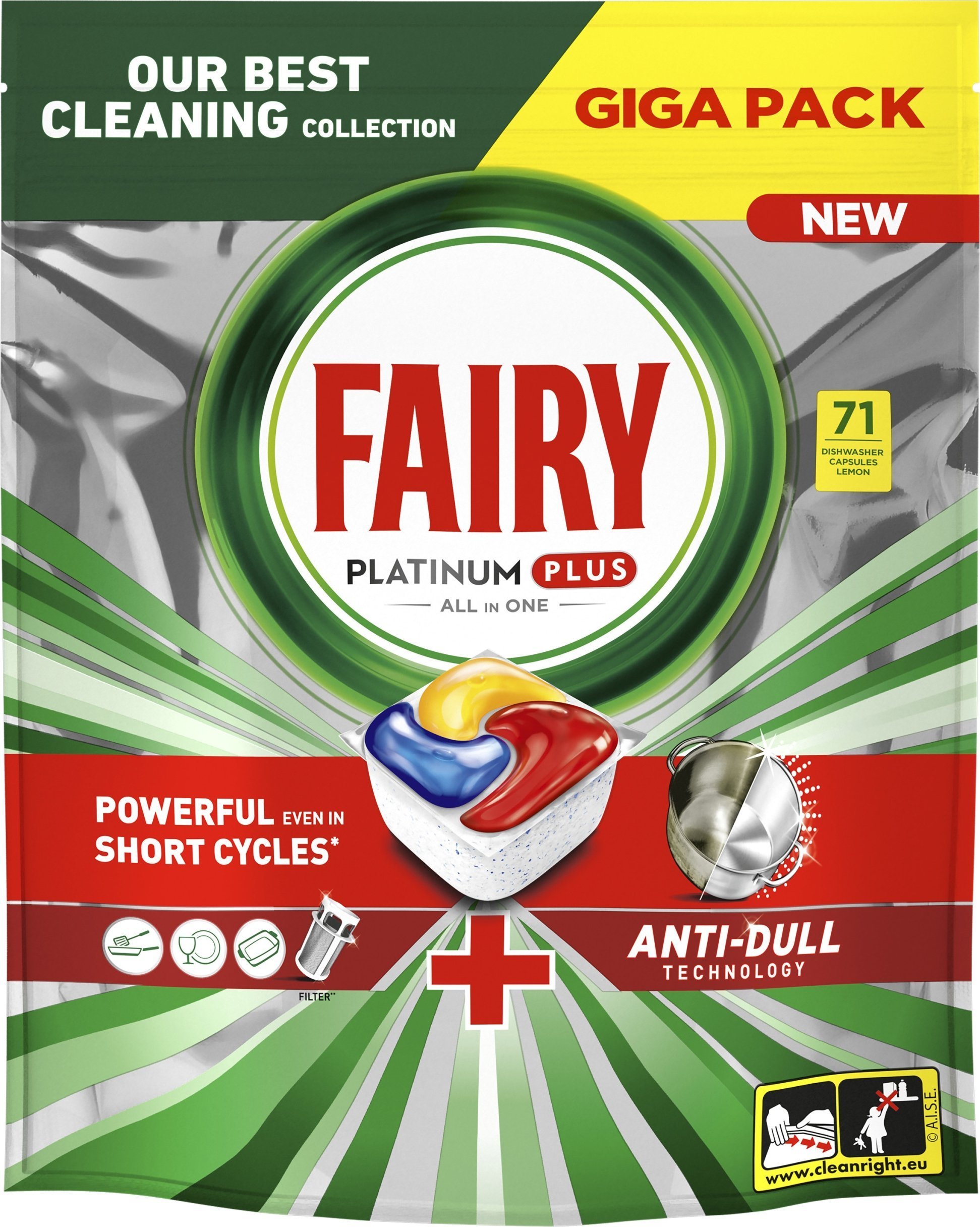 Fairy Tabletki do zmywarki Platinum Plus All in One 71 szt.