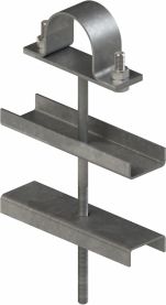 ALPAR Uchwyt na rurę fi 50 mm na słup ŻN z odsadem (U601)