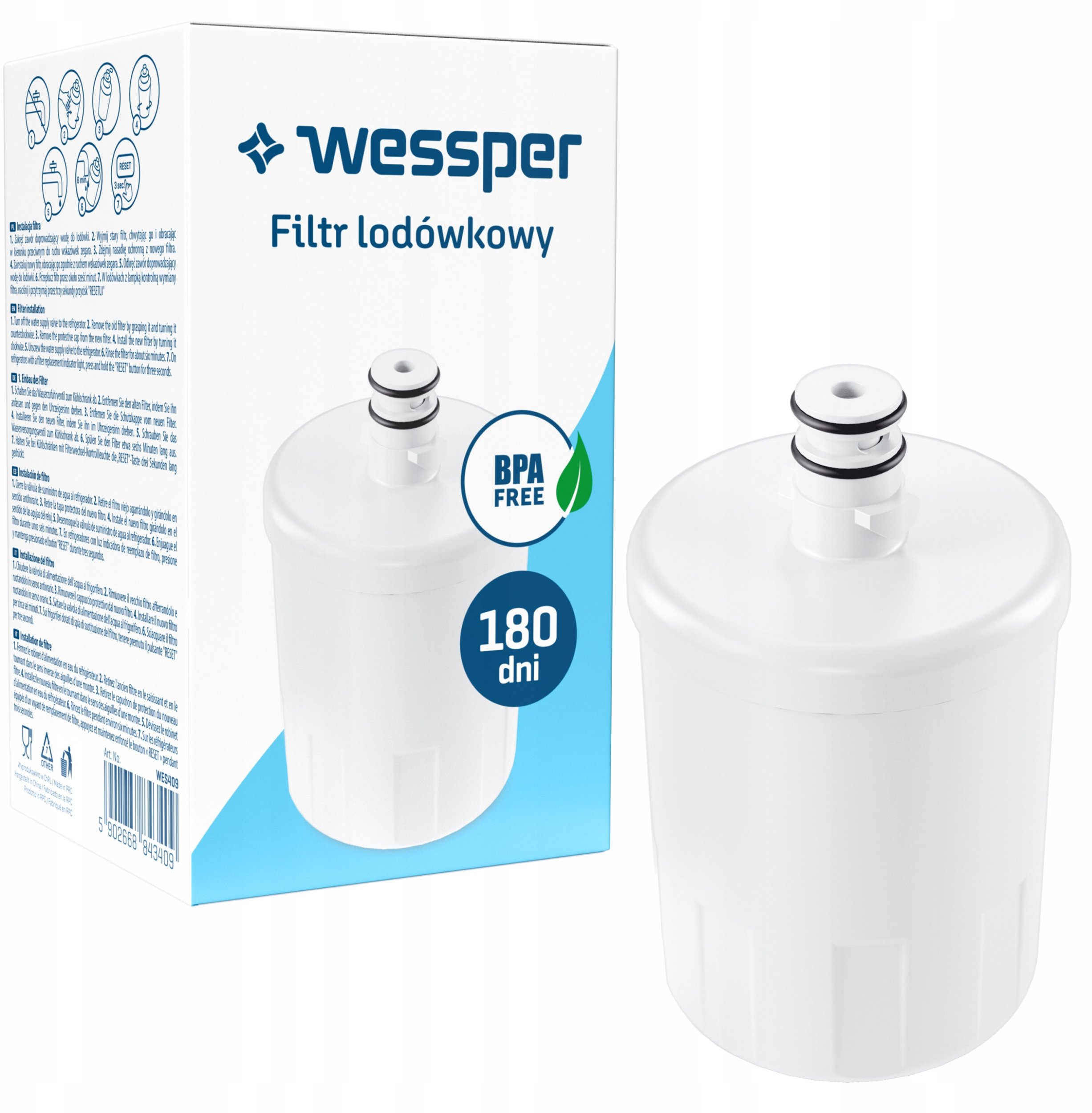 Filtr wody do lodówek LG, Kenmore (WES409)