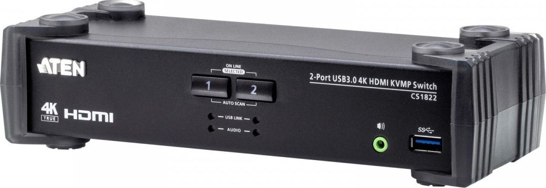 Przełącznik Aten Przełącznik KVMP USB 3.0 4K HDMI CS1822-AT-G