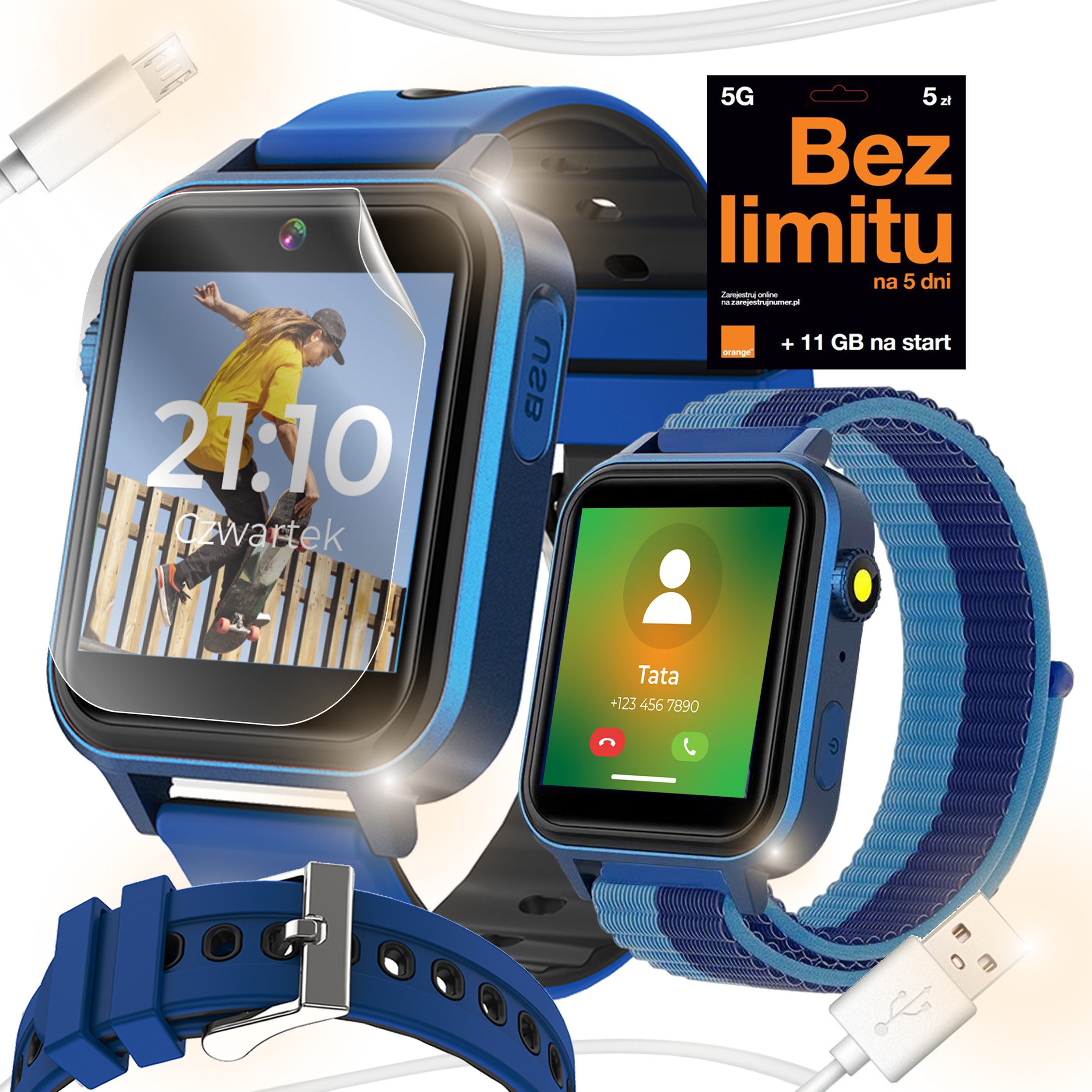 SMARTWATCH ZEGAREK TELEFON DLA DZIECI ROZMOWY MUZYKA GRY LATARKA KROKOMIERZ
