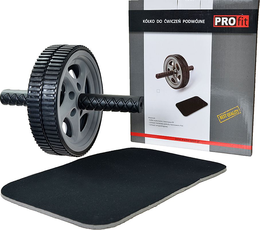 Profit Wałek podwójny z matą szaro-czarny (W0225)