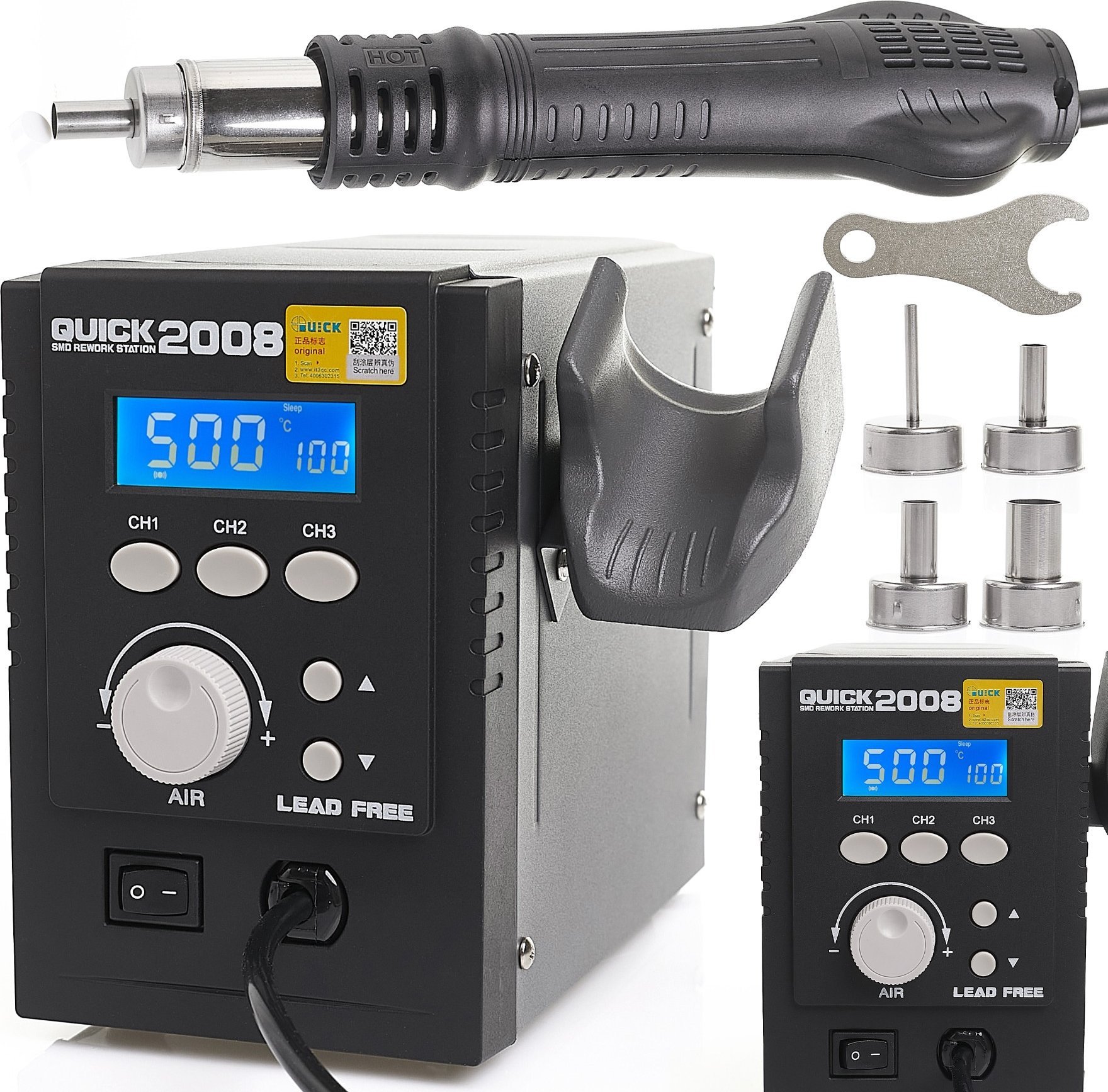 Stacja Hot Air Lutownicza Quick 2008 Spawarka Plastiku na Gorące Powietrze