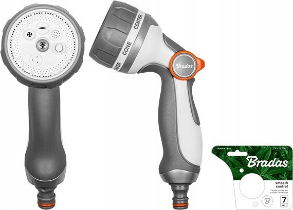 Bradas WHITE LINE Pistolet 7-funkcyjny SMOOTH CONTROL metal