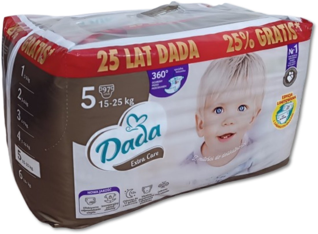 Pieluchy Dada Extra Care 5 BAG 15-25kg 97szt.