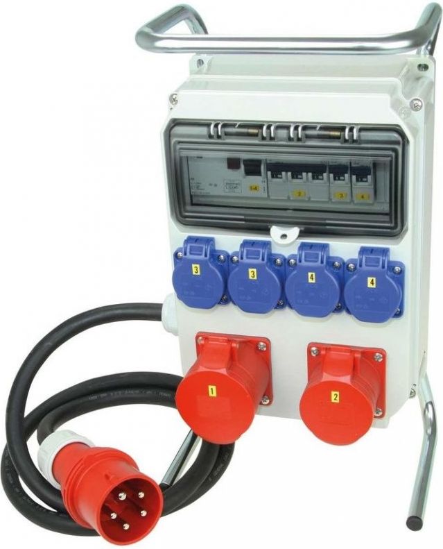 PCE Rozdzielnica stacjonarna HEL 1x32A/4P+1x16A/4P+4x16AGS230V (9012605W)