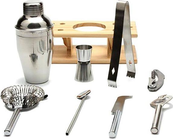 CreativeHome AG139B ZESTAW BARMANA SHAKER DO DRINKÓW 9 EL uniwersalny