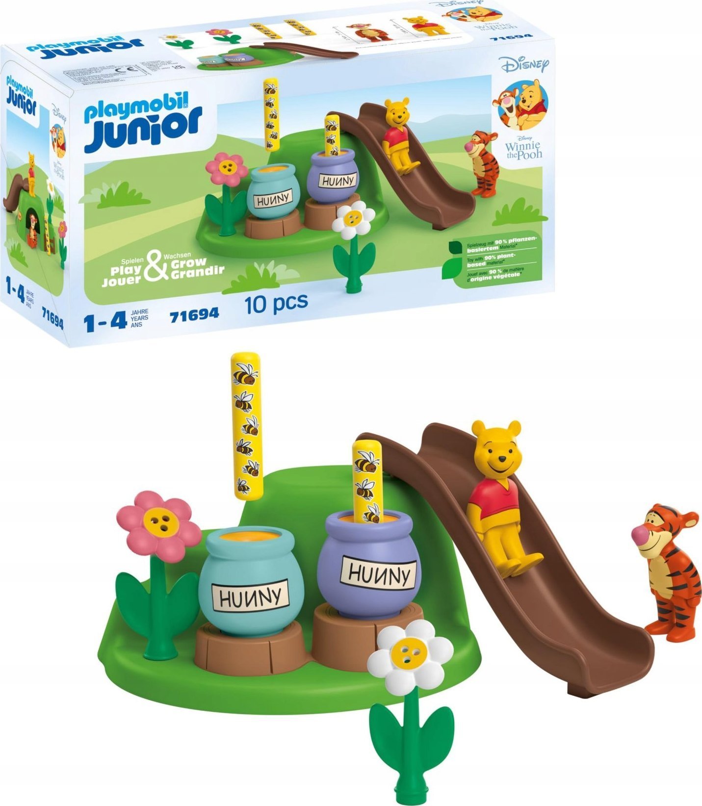 Playmobil PLAYMOBIL 71694 Junior & Disney: Winnie & Tigger's Bee Garden, construction toy