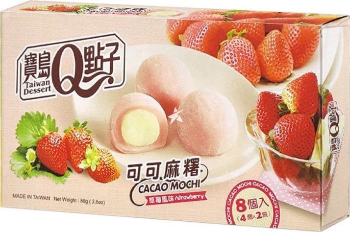Taiwan Dessert Cacao Mochi Truskawka