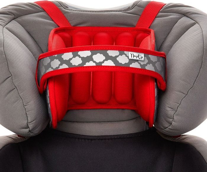 NapUp Opaska podtrzymująca głowę w foteliku samochodowym - czerwona