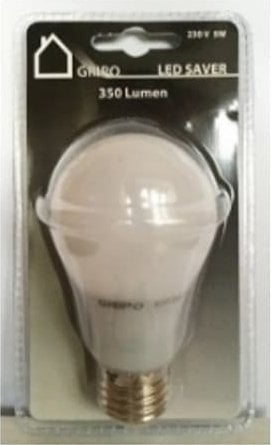 GRIPO GRIPO LEDpære SMD/E27 270gr =32W 230V/5W/A55/10LED/350Lm