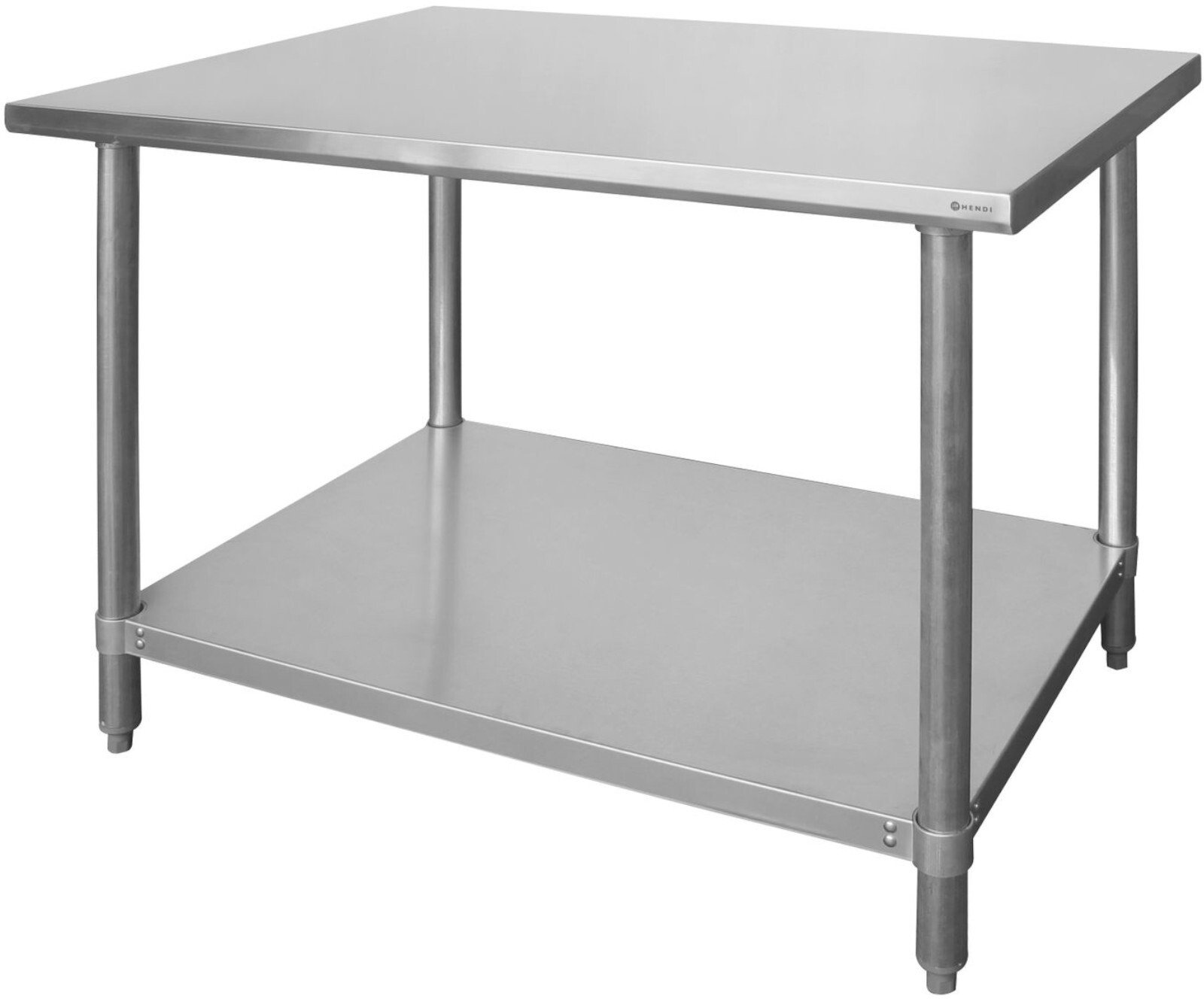 Hendi Stół centralny z półką skręcany Budget Line - 120x60x85 cm