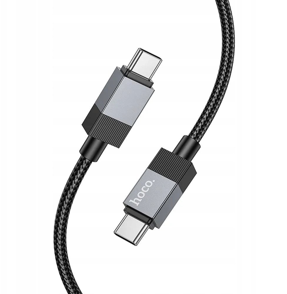 Kabel USB Hoco USB-C - USB-C 1 m Czarny