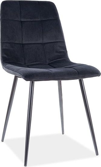 Signal Krzesło MILA VELVET czarne