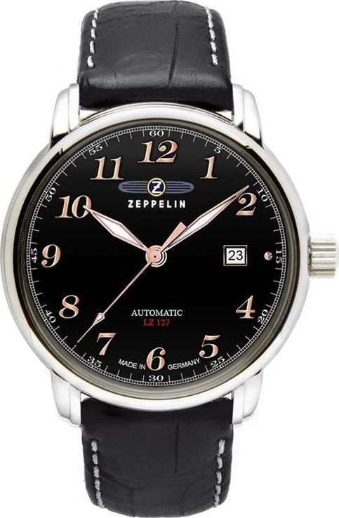 Zegarek Zeppelin LZ127 7656-2 Automatik Czarny (258329)