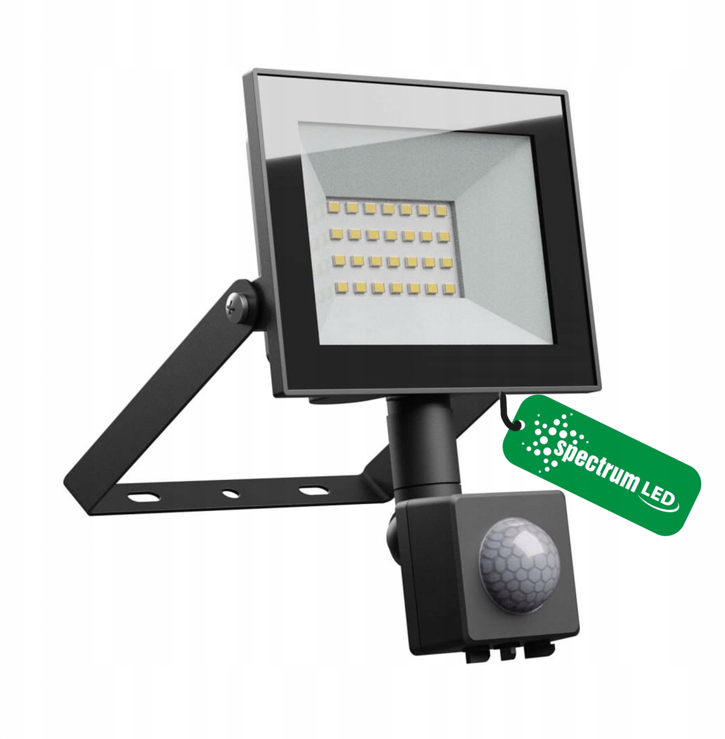 NOCTIS LUX 4 NAŚWIETLACZ 20W NW 230V IP44 116x174x53mm CZARNY czujnik ruchu PIR