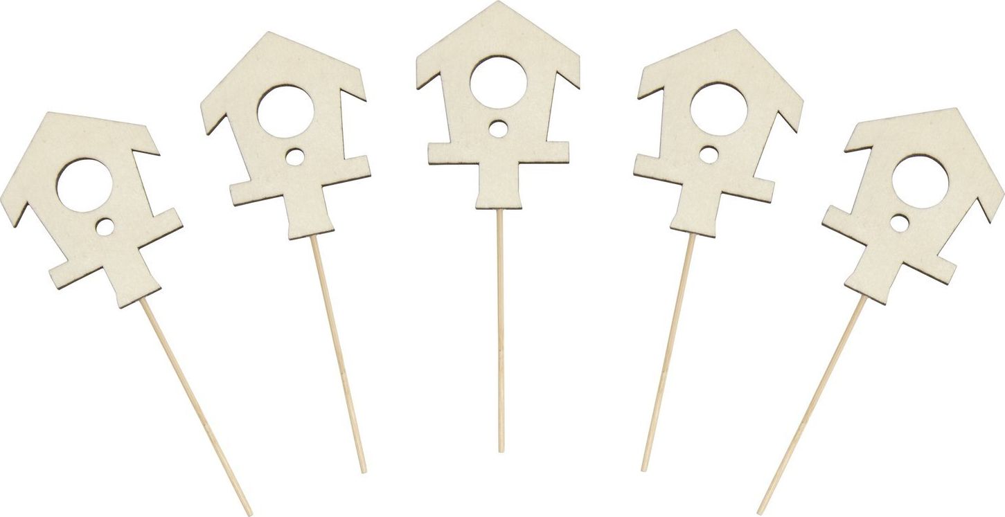 Tajemniczy ogród Domek dla ptaków na piku 5szt. () - 1598-uniw