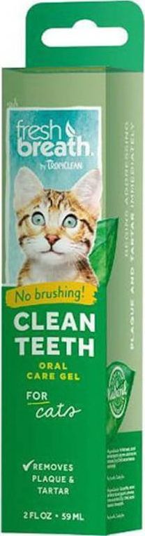 Tropiclean Tropiclean Fresh Breath Clean Teeth Gel Cat - żel do higieny jamy ustnej dla kotów, 59 ml uniwersalny