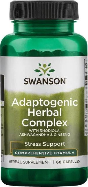Swanson Swanson - Kompleks Rhodiola, Ashwagandha, Żeń-Szeń, 60 kapsułek