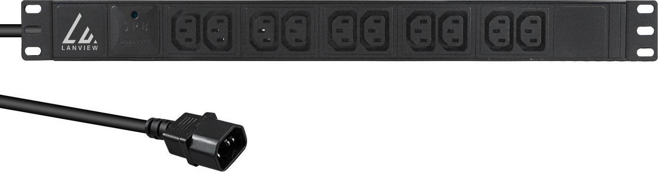 Lanview 19�� 10-way c13 outlets with