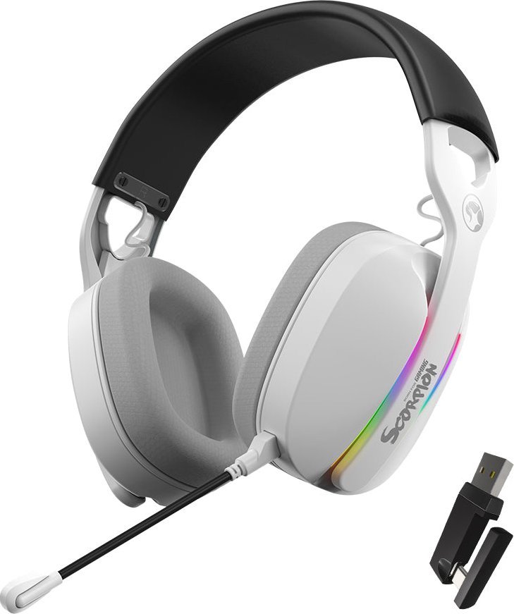 Słuchawki Marvo Pulz 70W Białe (HG9086W WH)