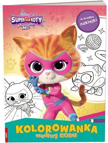 Disney SuperKoty. Kolorowanka według kodu