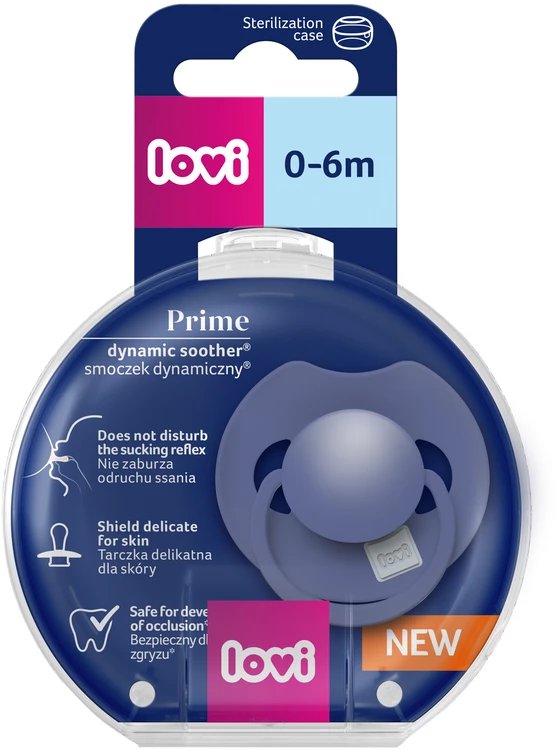 Smoczek 0-6m 1 szt Prime Blue 34/417
