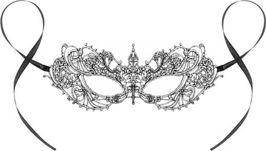 GoDan Maska karnawałowa ażurowa Srebrna Magia - 1 szt. uniwersalny