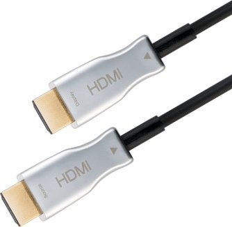 Kabel Goobay Optyczny hybrydowy przewód HDMI o dużej szybkości z Ethernetem (AOC) - Długość kabla 50 m