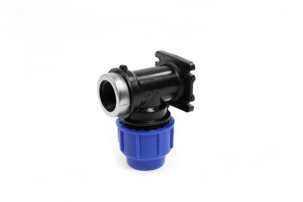 WALL PLATE ELBOW Ø25X3/4 PERLA BLUE