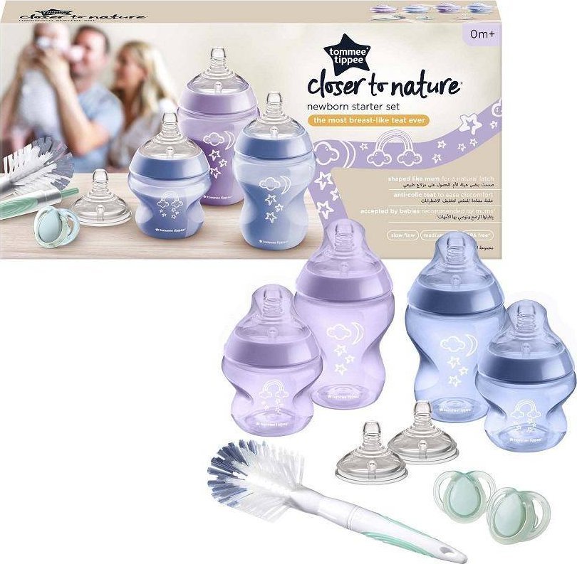 Tommee Tippee 227393 ZESTAW STARTOWY DLA NOWORODKA CLOSER RÓŻOWY 0+