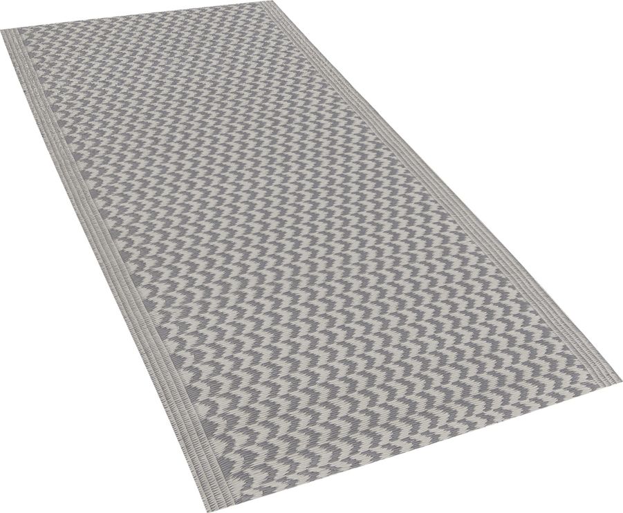 Beliani Dywan zewnętrzny 60 x 90 cm szary MANGO
