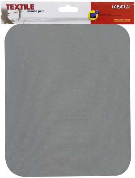 Podkładka Logo pod mysz miękka, szara (50101)
