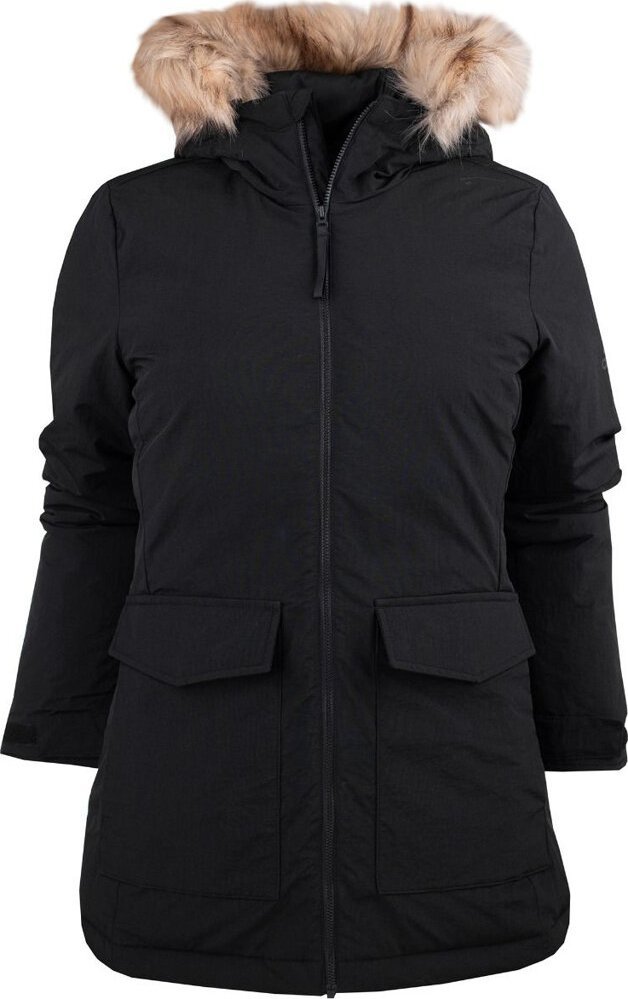 Adidas Kurtka damska adidas Parka Hooded Fur czarna IJ8260 S