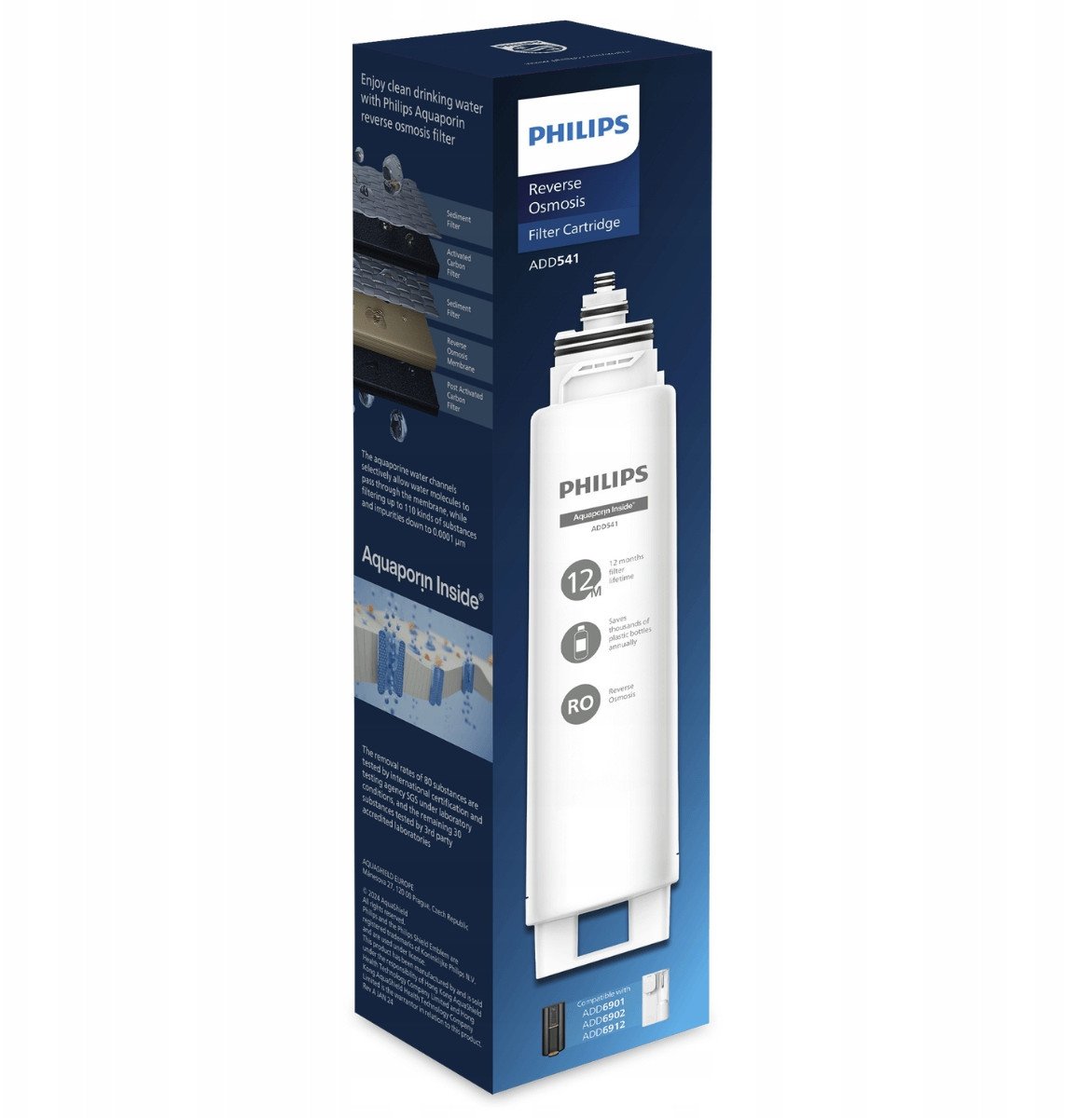 PHILIPS WKŁAD FILTRA TECHNOLOGII ODWRÓCNEJ OSMOZY ADD541RO/10