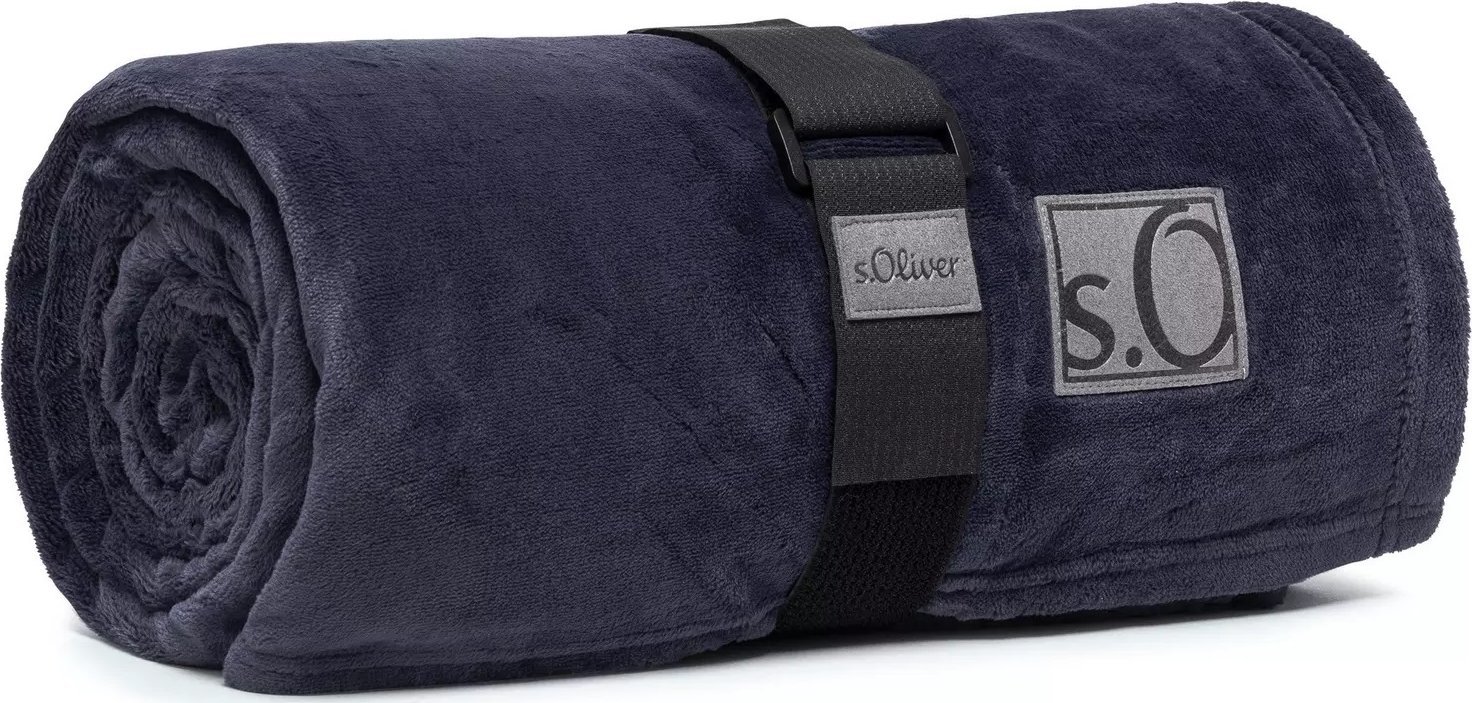 s. Oliver Koc 150x200 Kuschelsoft 3638-660 granatowy