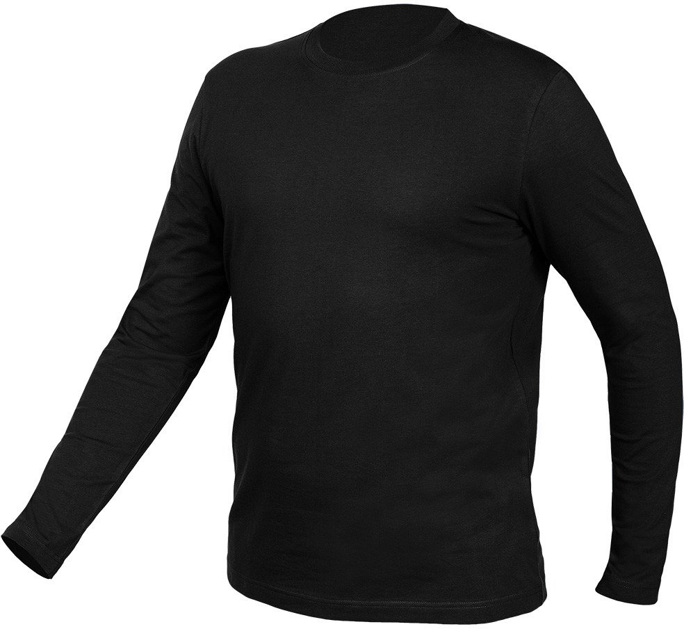 Koszulka z długim rękawem, czarna, rozmiar XXXL