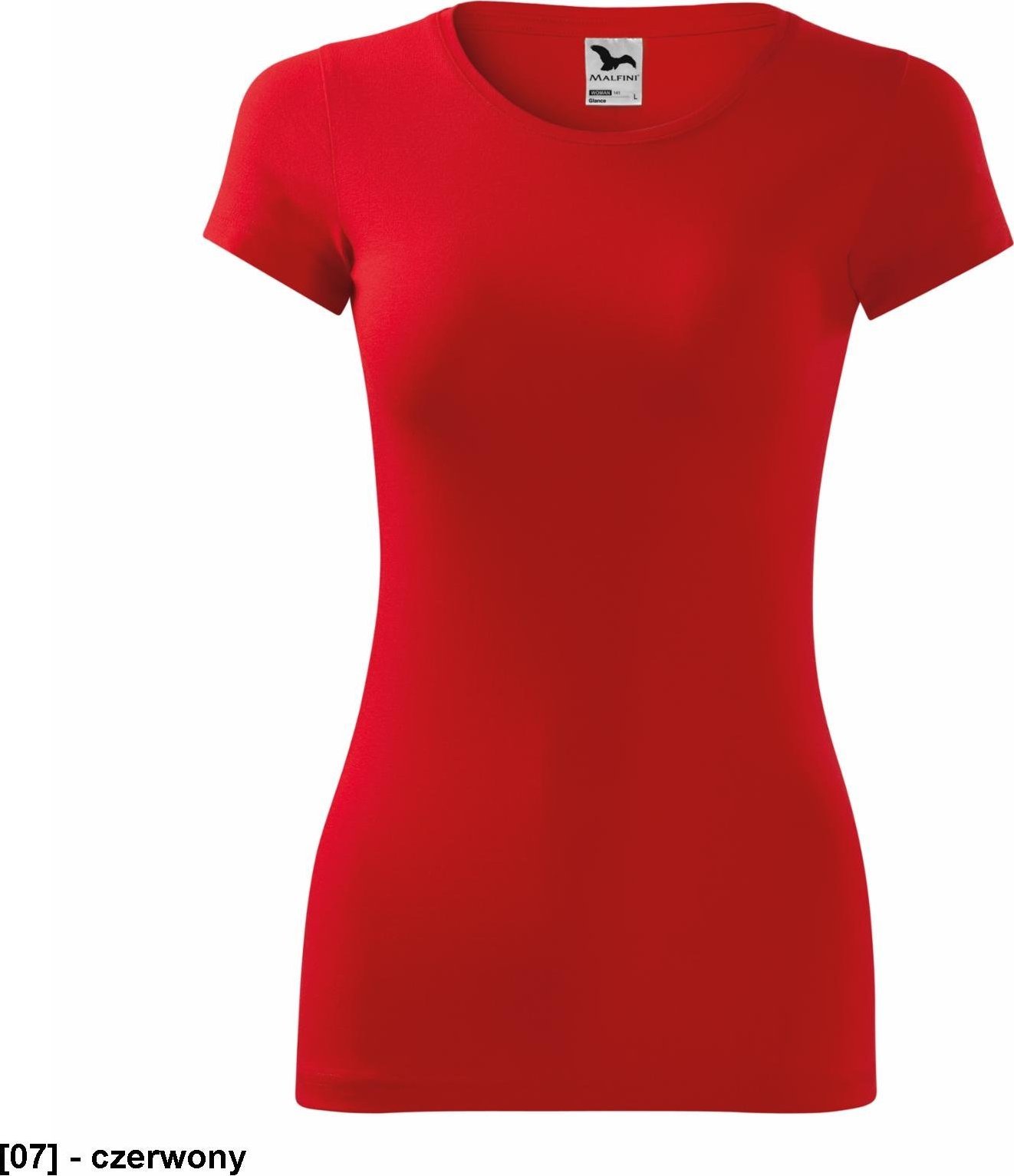 MALFINI Glance 141 - ADLER - Koszulka damska, 180 g/m, - czerwony S