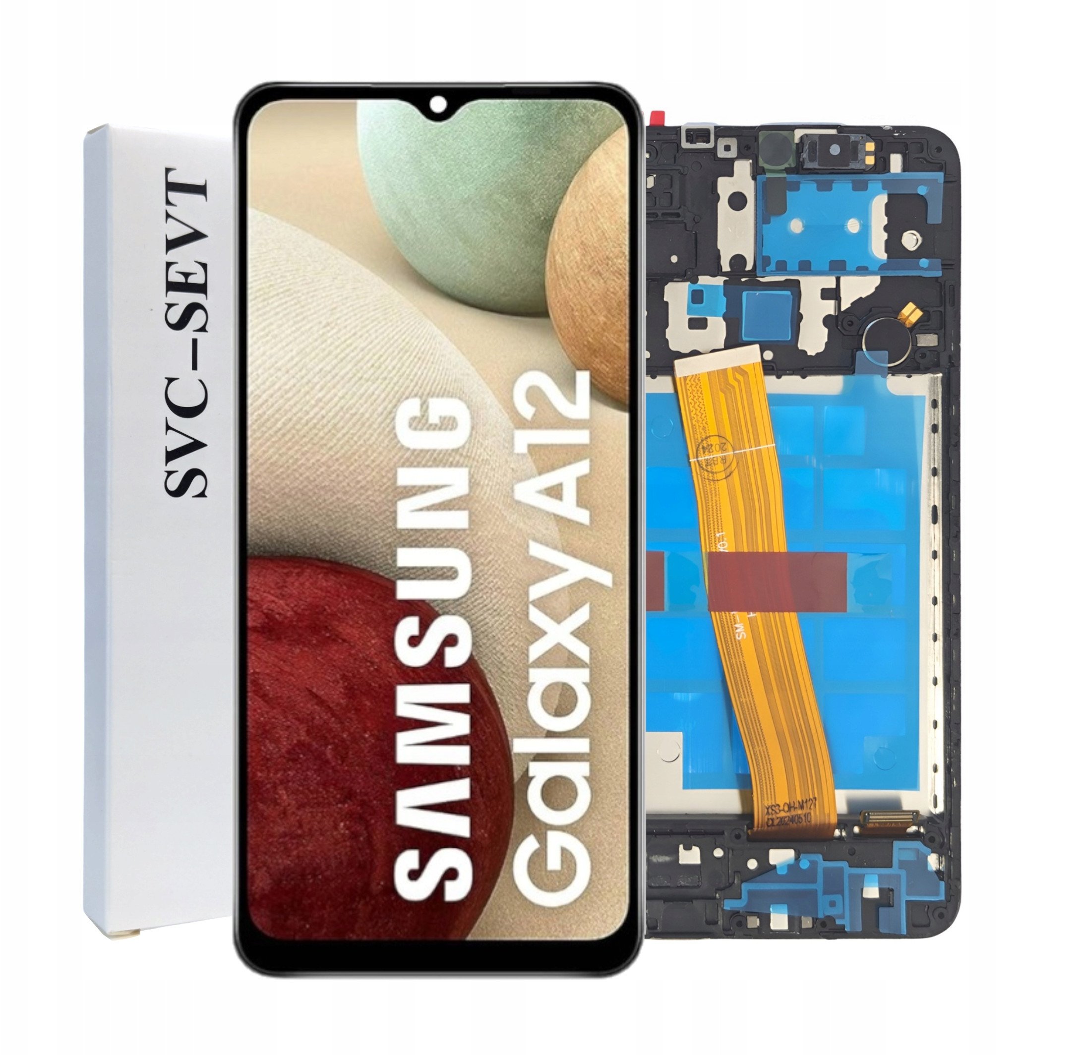 ORYGINAŁ WYŚWIETLACZ EKRAN LCD DO TELEFONU SAMSUNG GALAXY A12 RAMKA SM-A125