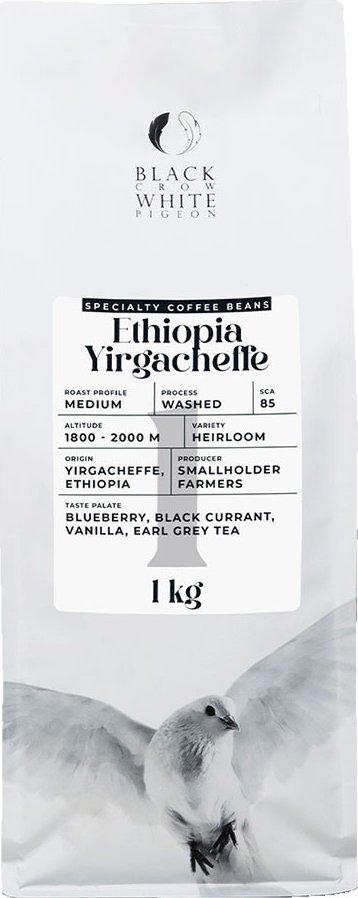 Kawa ziarnista Black Crow White Pigeon Ethiopia Yirgacheffe 1 kg
