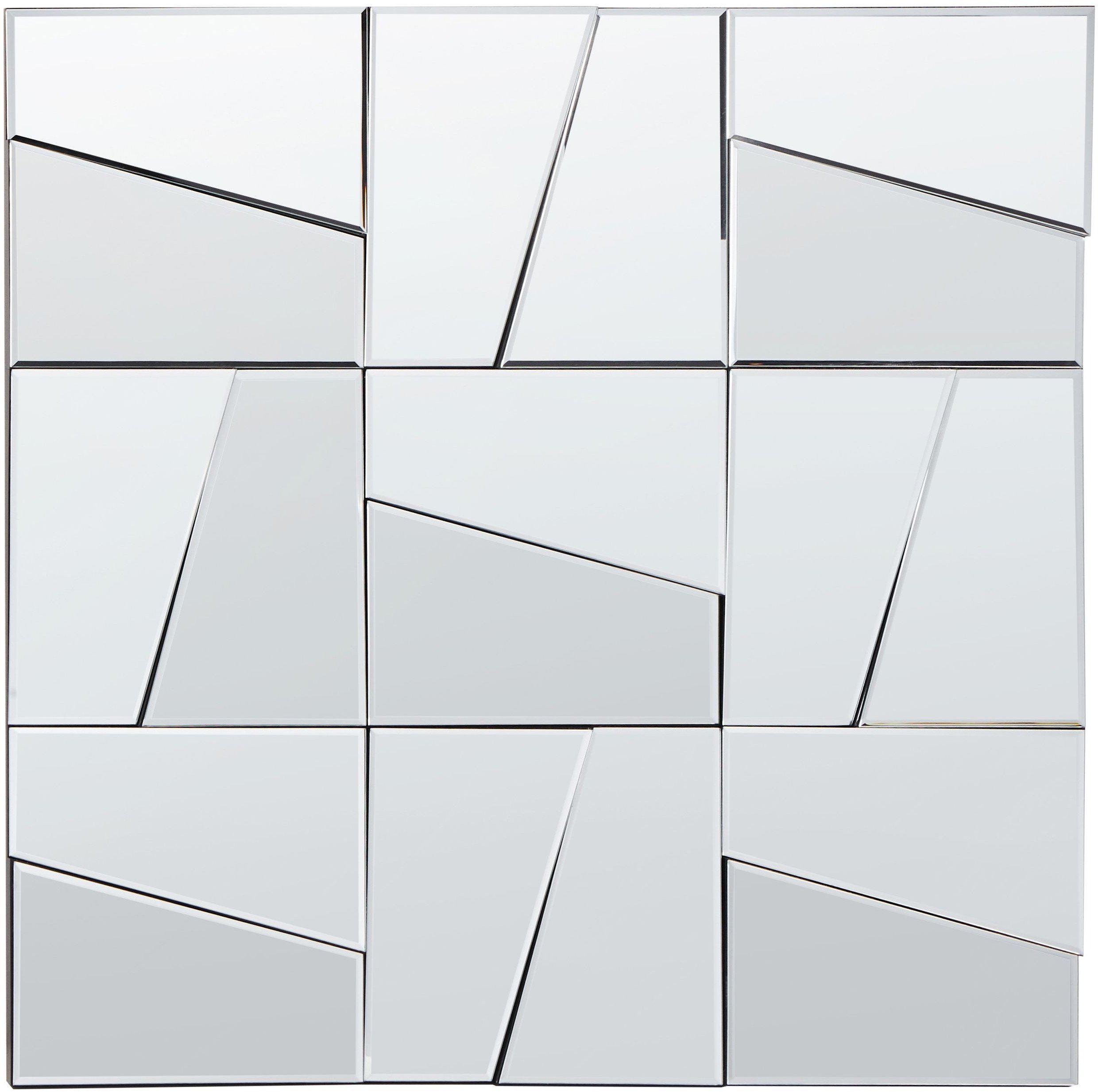 Lustro ścienne ANCEMONT 80 cm 80 cm Srebrny