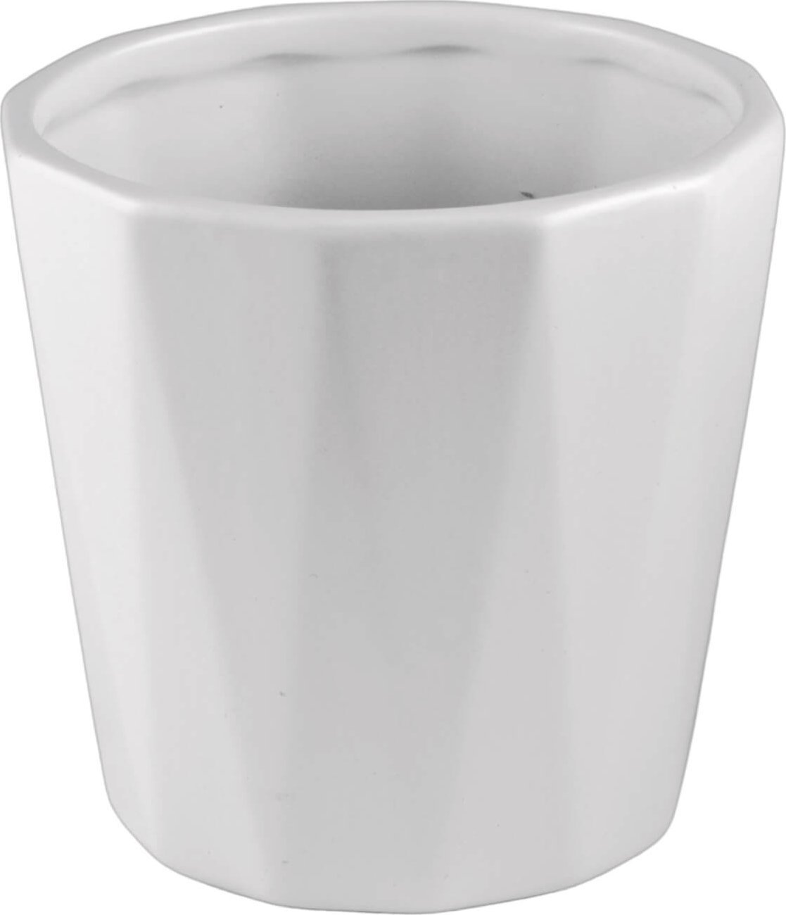 Direct Home and Garden Osłonka ceramiczna biała FLORES mini