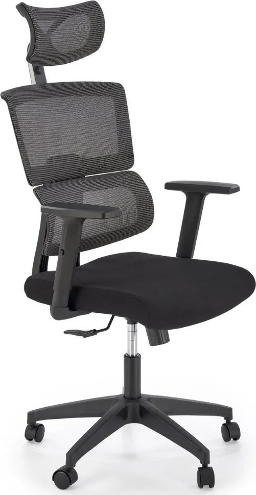 Krzesło biurowe Halmar Fotel biurowy PABLO szary/czarny HALMAR
