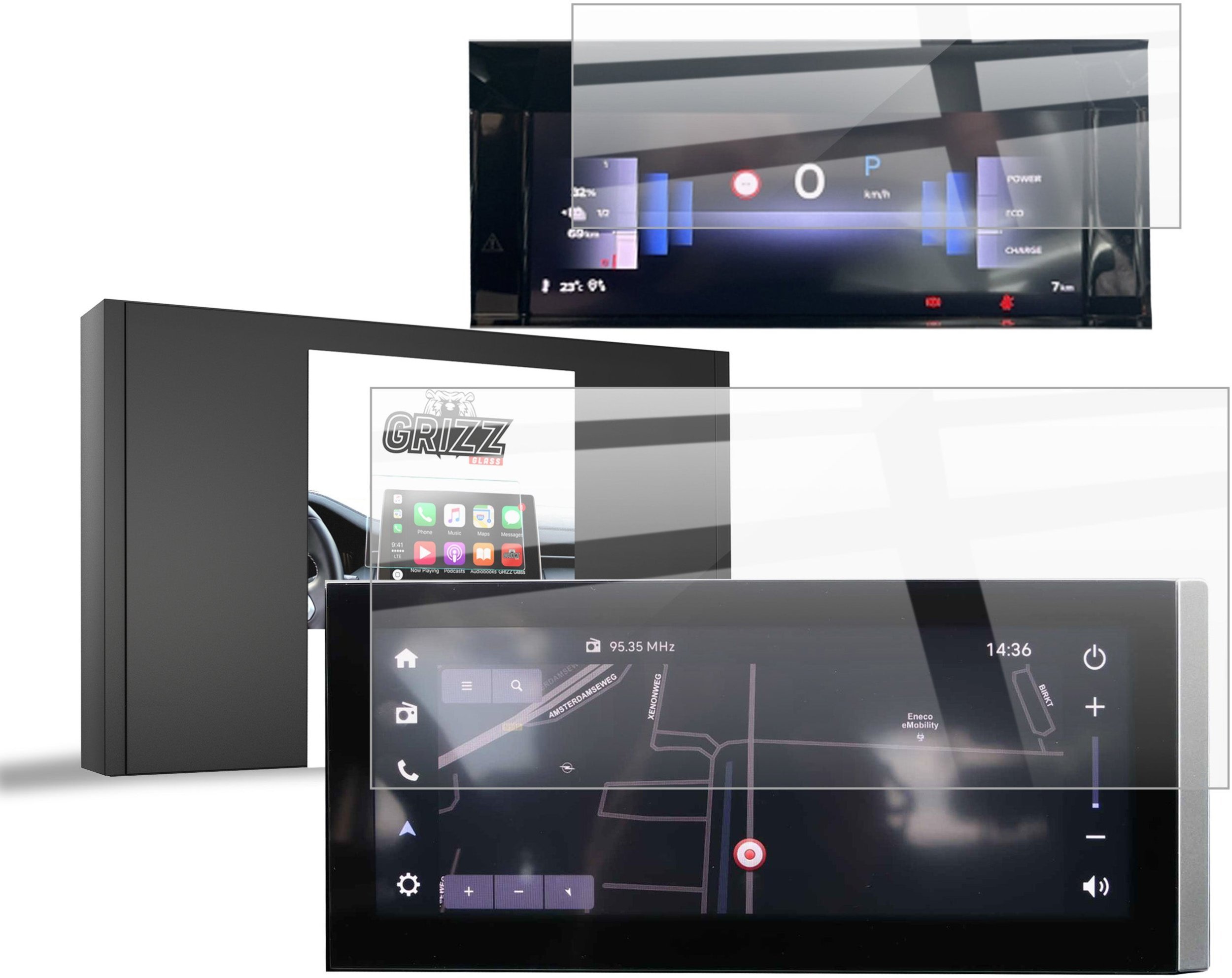 Folia ceramiczna GrizzGlass CarDisplay Protection do Opel Frontera (2025) [2w1]