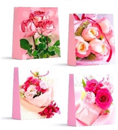 Torebka prezentowa S Kwiaty