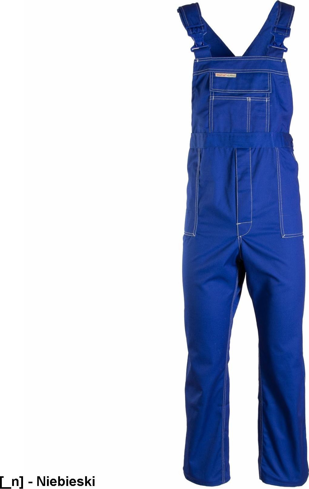 Polstar ABOG - BRIXTON CLASSIC SPODNIE OGRODNICZKI GRANATOWE, POLIESTER/BAWEŁNA (65% /35%), 290G/M2, - stalowy 102